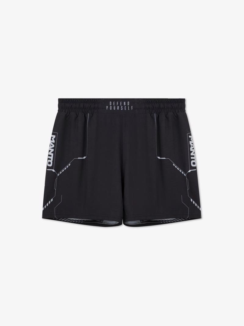 MANTO hybrid fightshorts shield - black